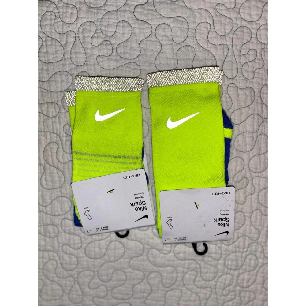 Nike Spark Ankle Running Socks Dri-FIT Crew Ankle Men 8-9.5 2PK